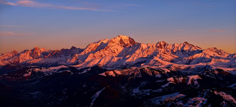 Mont Blanc Mountain Range