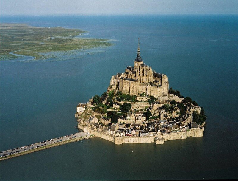 Mont Saint-Michel Abbey — Blue, Serene