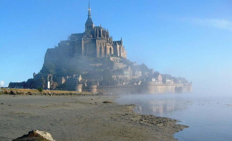 Mont Saint-Michel Abbey — Blue