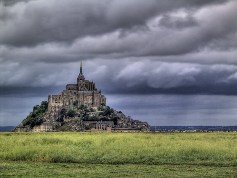 Mont Saint-Michel Abbey — Gray