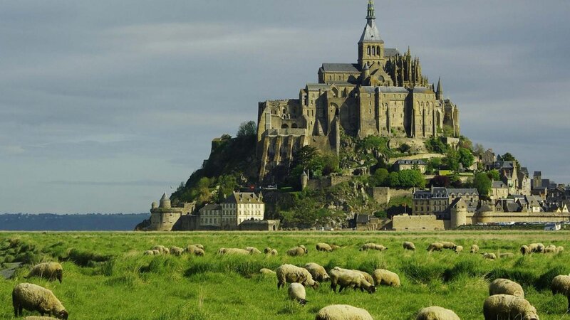 Mont Saint-Michel Abbey — Green, Serene