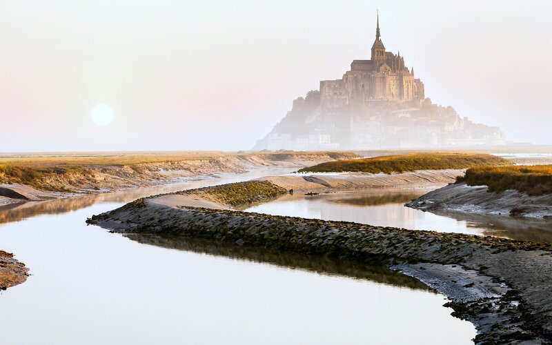 Mont Saint-Michel Abbey — White