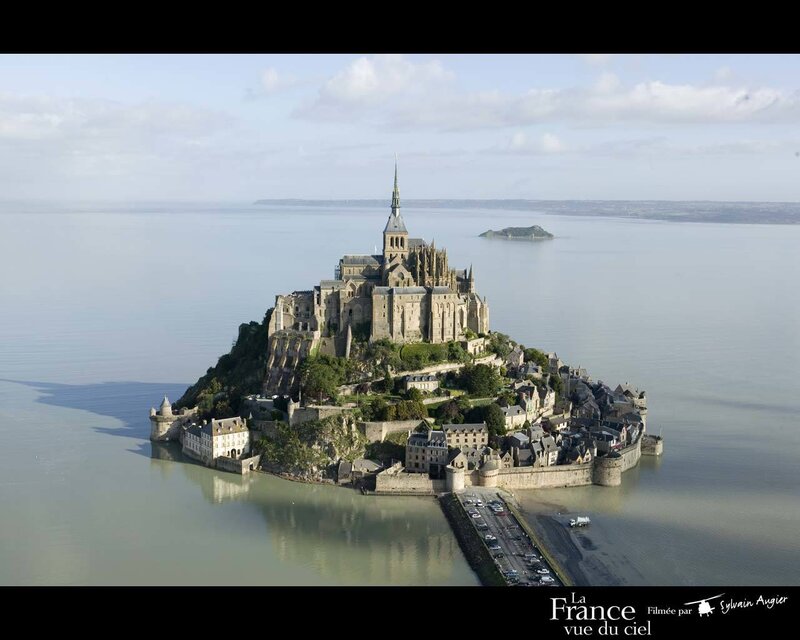 Mont Saint-Michel aerial view