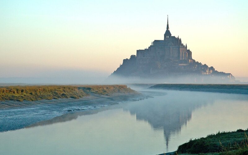 Mont Saint-Michel at dawn