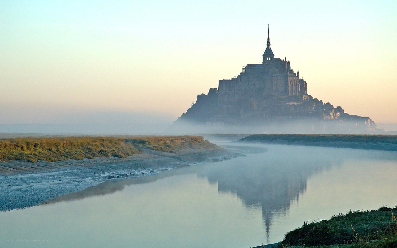 Mont Saint-Michel at dawn