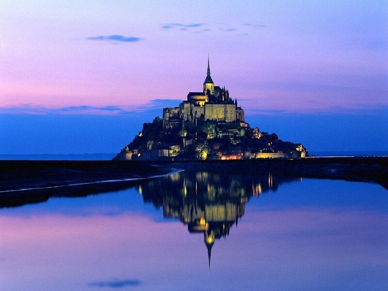 Mont Saint-Michel at dusk