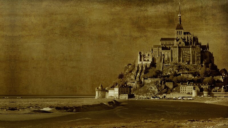 Mont Saint-Michel at low tide