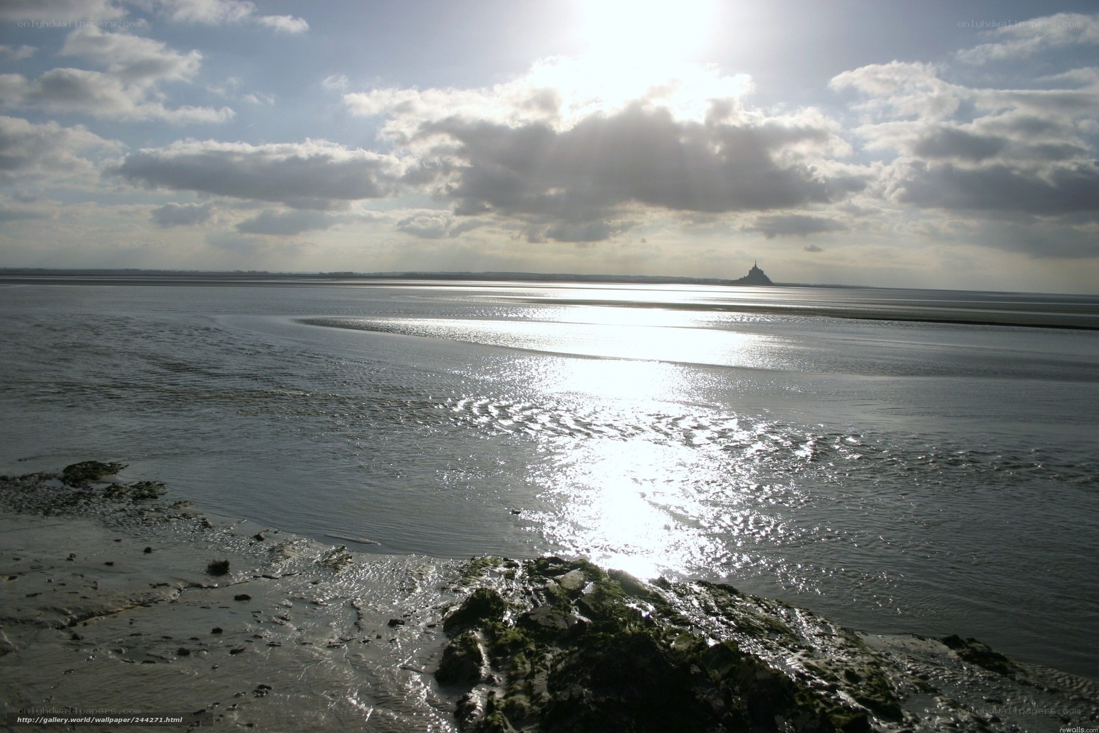 Mont Saint-Michel at low tide