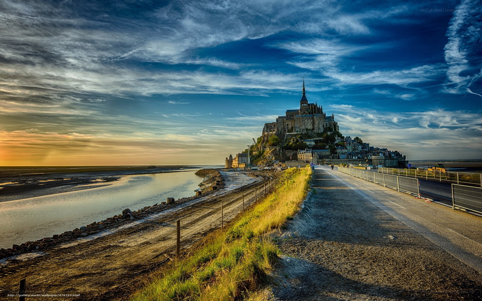 Mont Saint-Michel at sunset