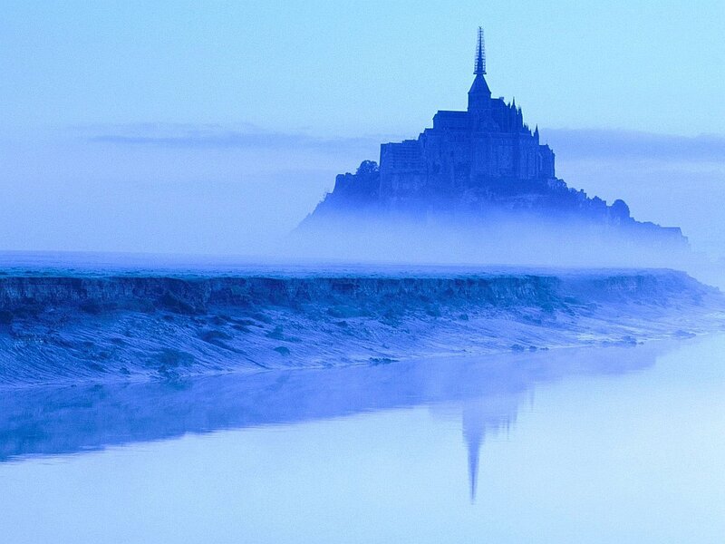 Mont Saint-Michel in Fog
