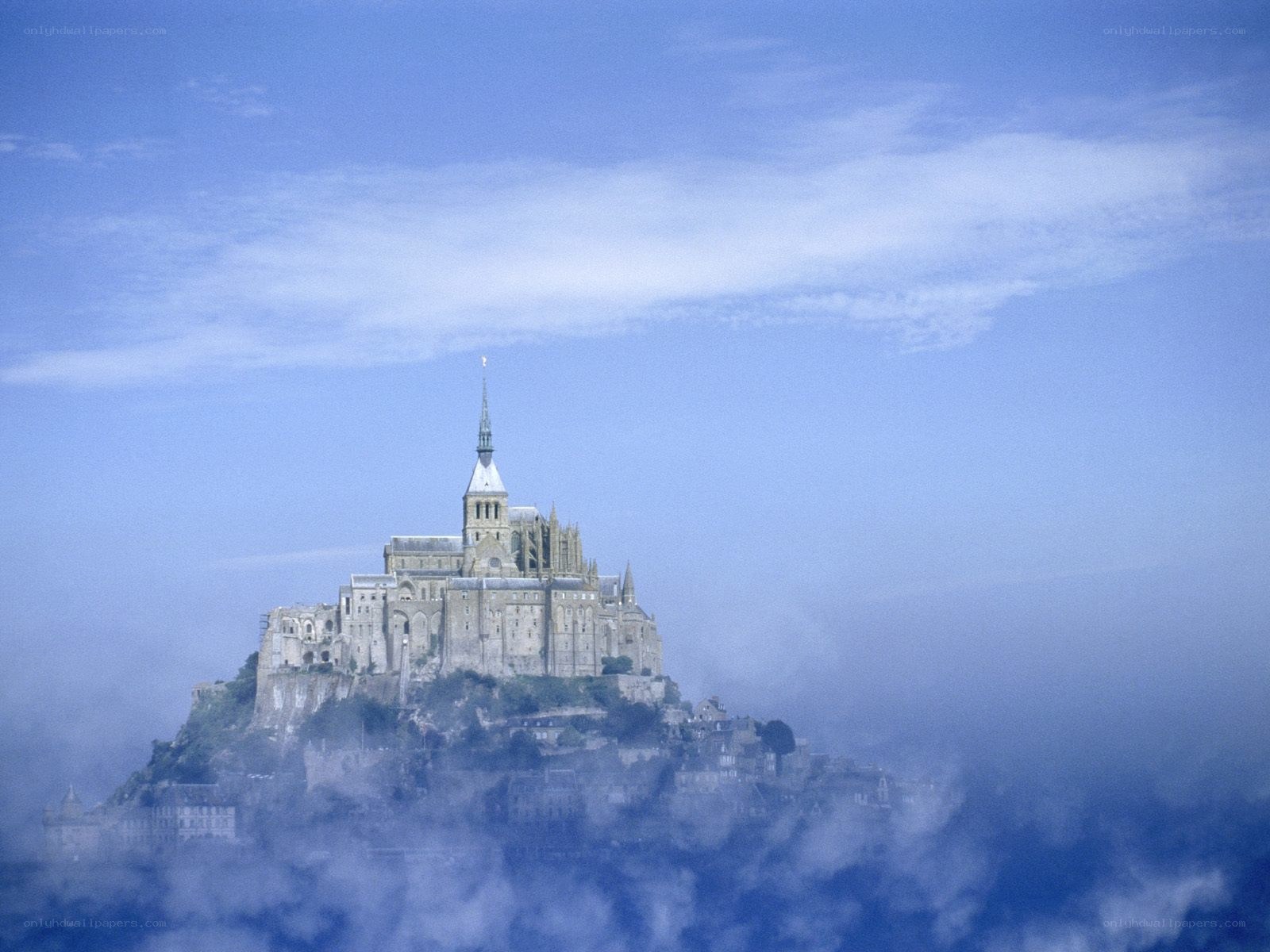 Mont Saint-Michel in mist
