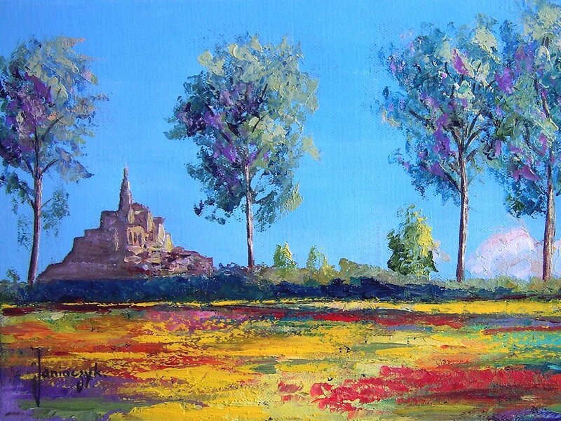 Mont Saint-Michel painting