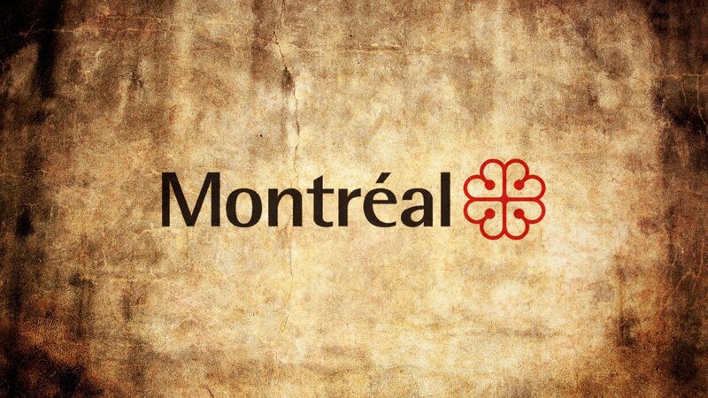 Montreal city logo on textured background