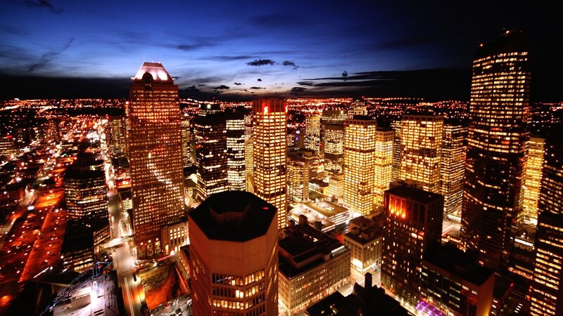 Montreal City Skyline