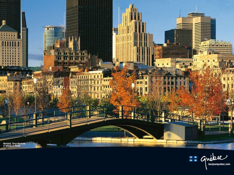 Montreal Cityscape — Blue