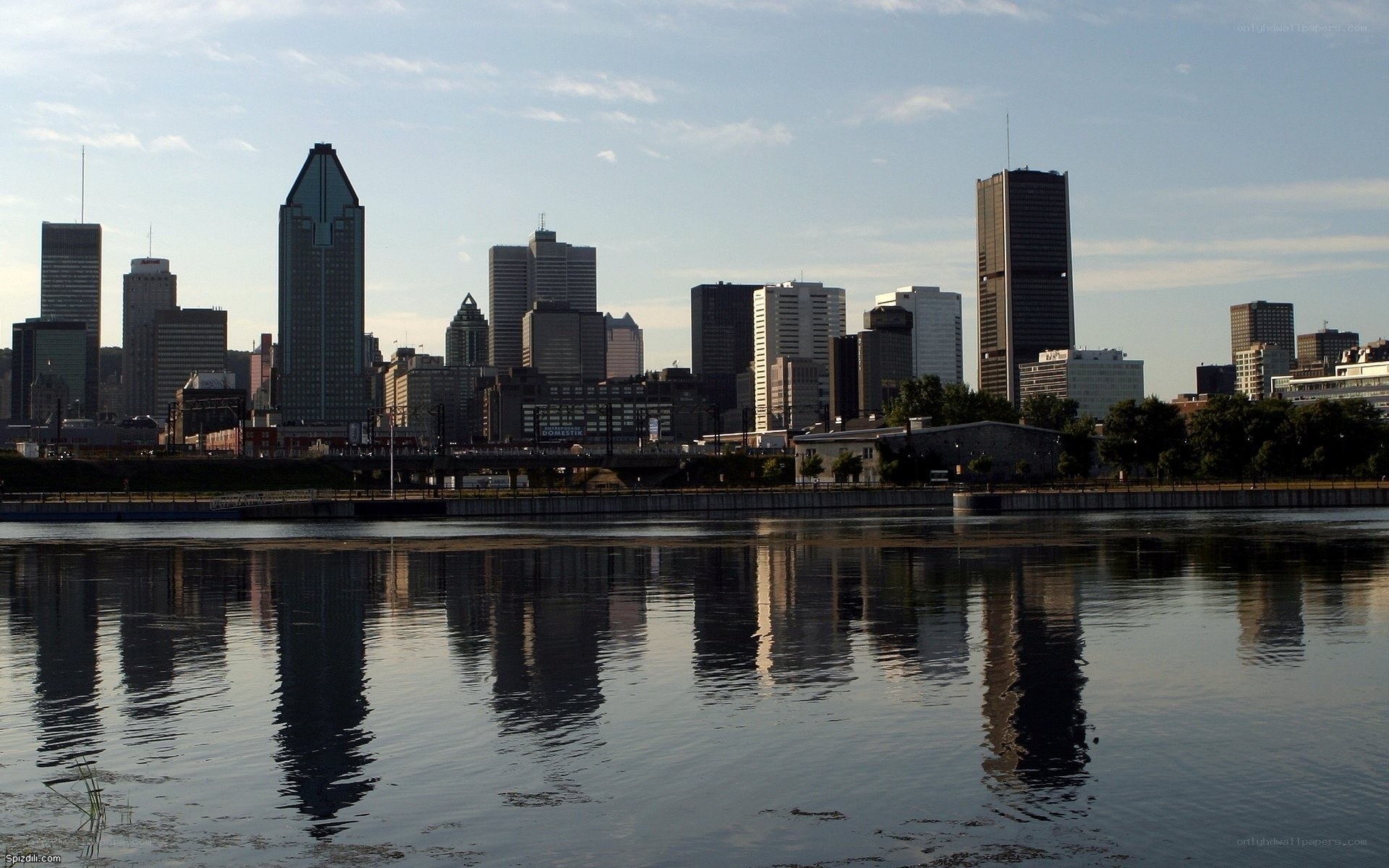 Montreal skyline at dusk