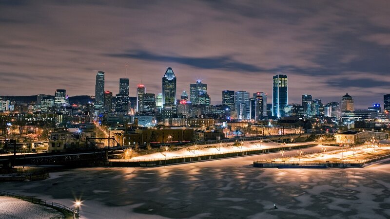 Montreal skyline at night