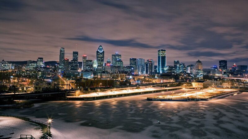 Montreal skyline at night