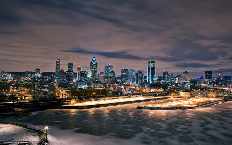 Montreal skyline at night
