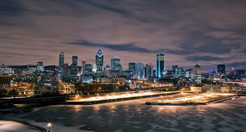 Montreal Skyline at Night — Skyscraper
