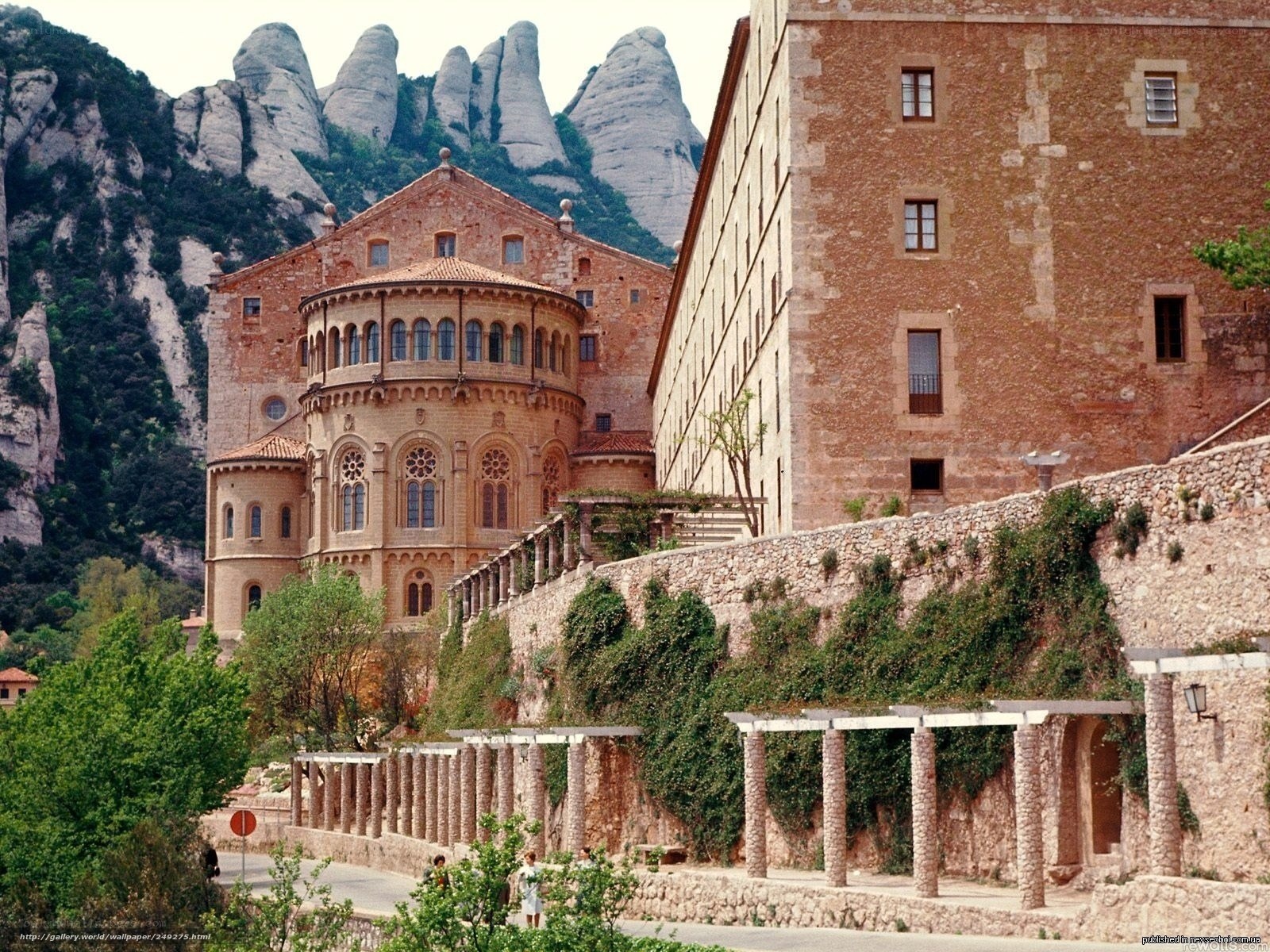 Montserrat monastery and mountains