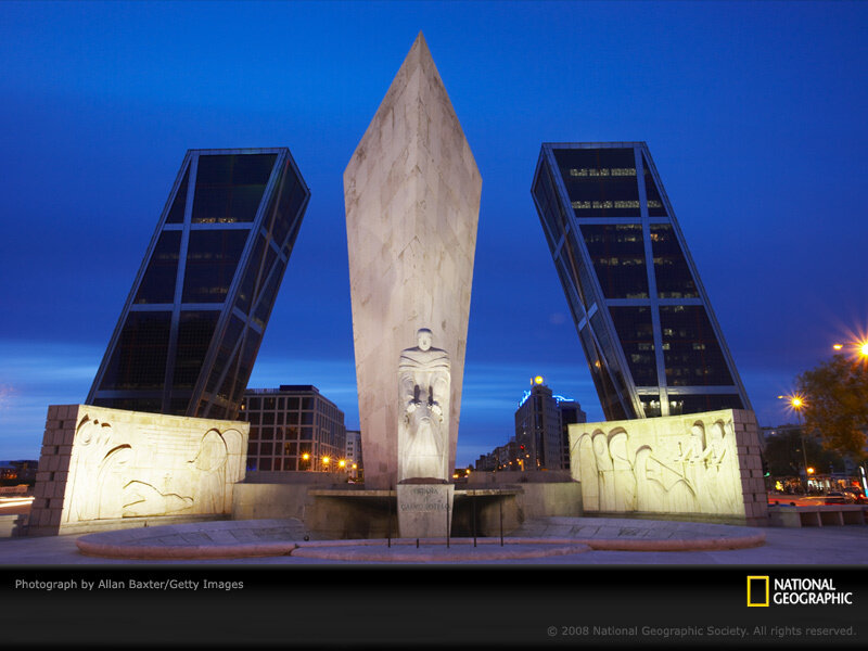 Monument at Madrid's Cuatro Torres