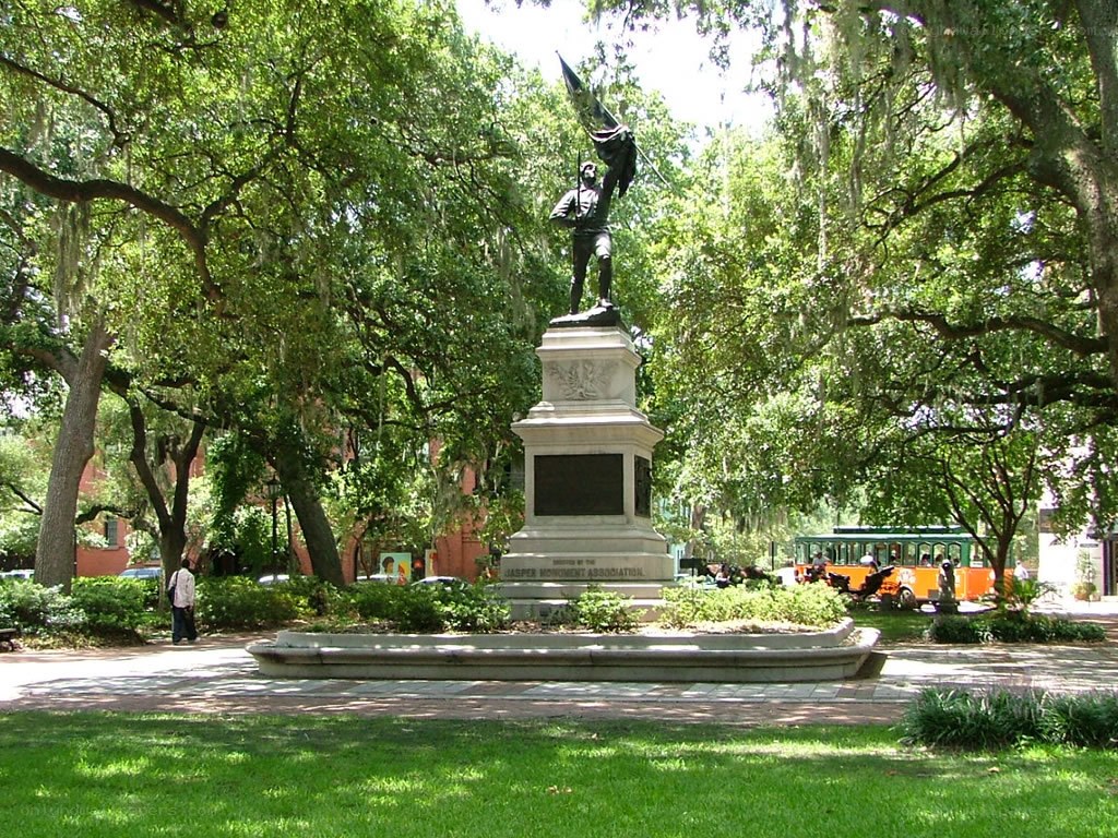 Monument in a park