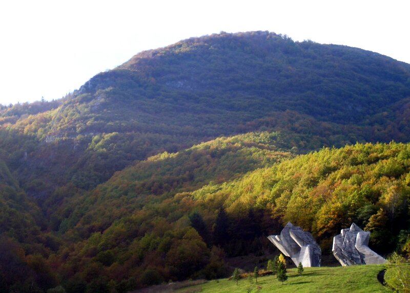 Monument in Forest