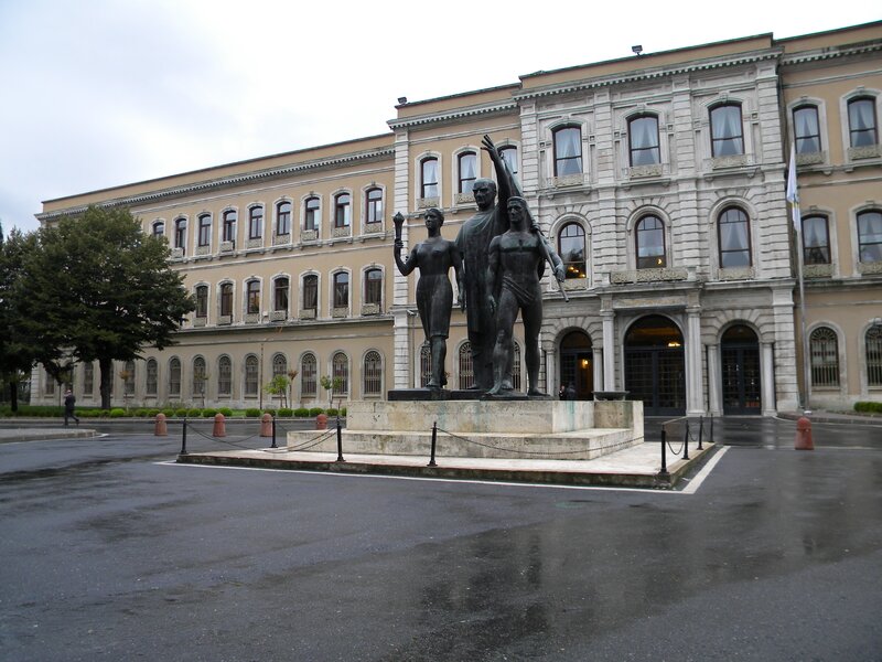 Monument in front of a building