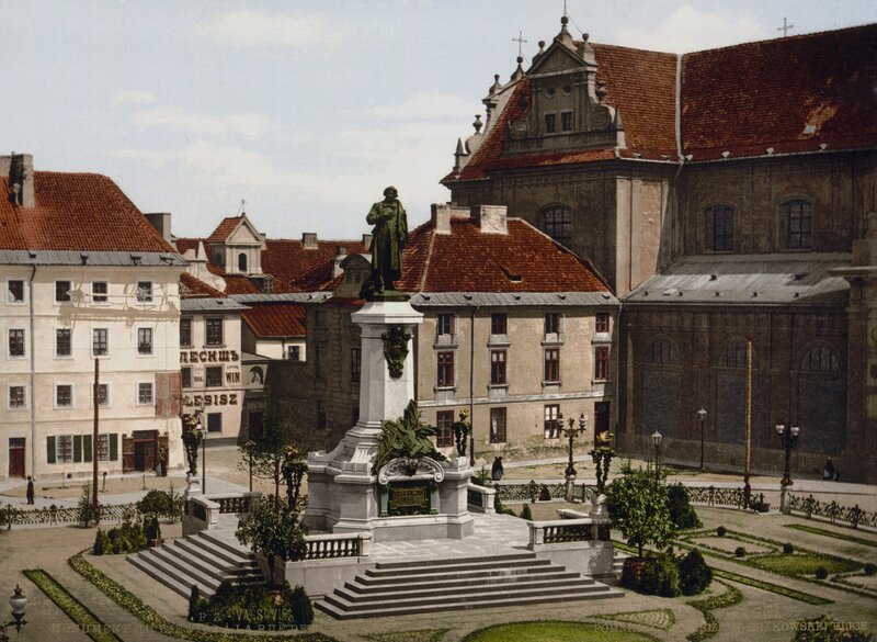 Monument in Krakow's Main Square