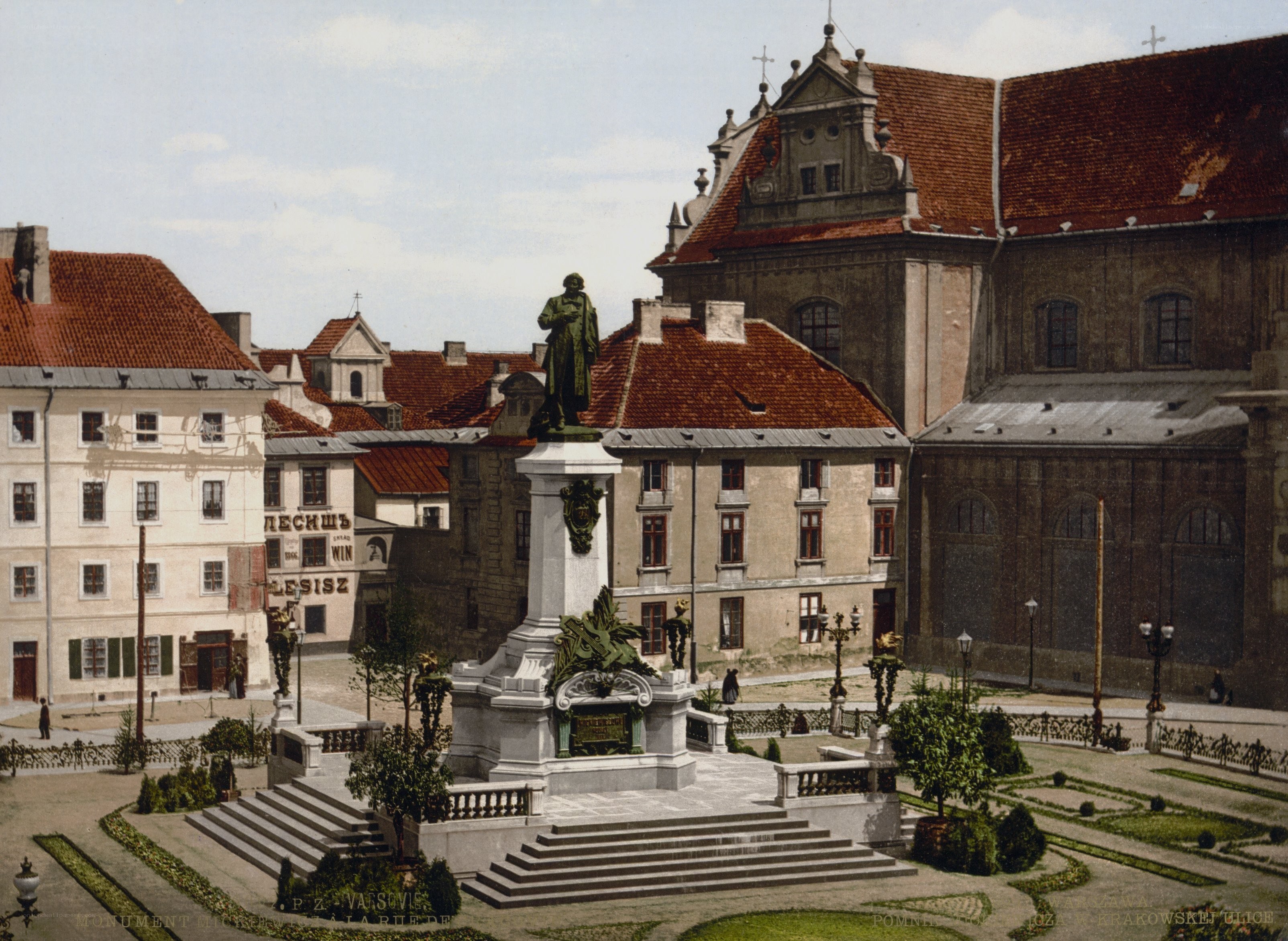 Monument in Krakow's Main Square