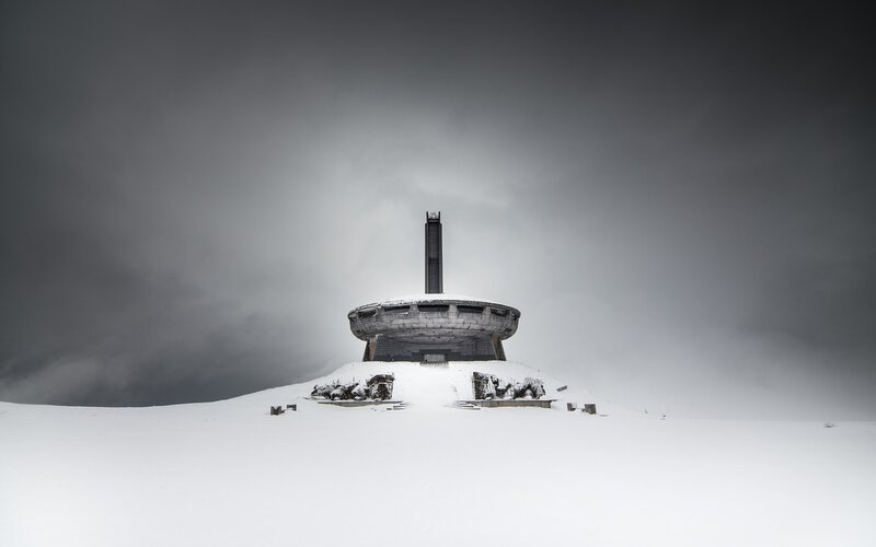 Monument in Snow