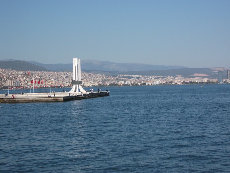 Monument on Pier — Blue