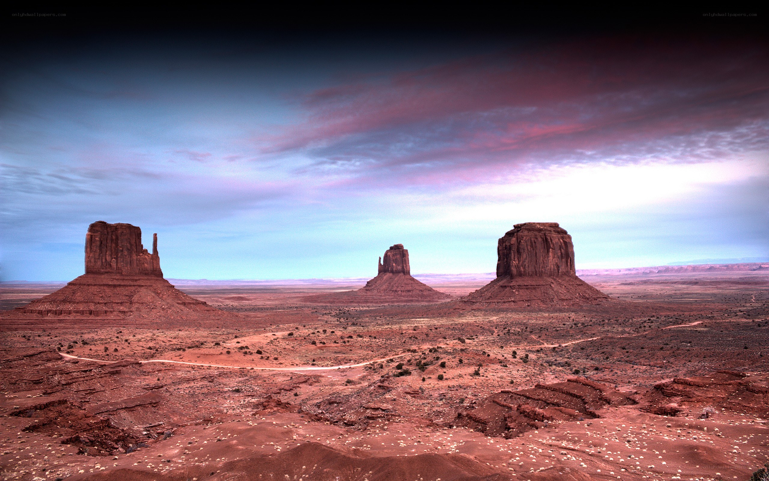 Monument Valley at dusk
