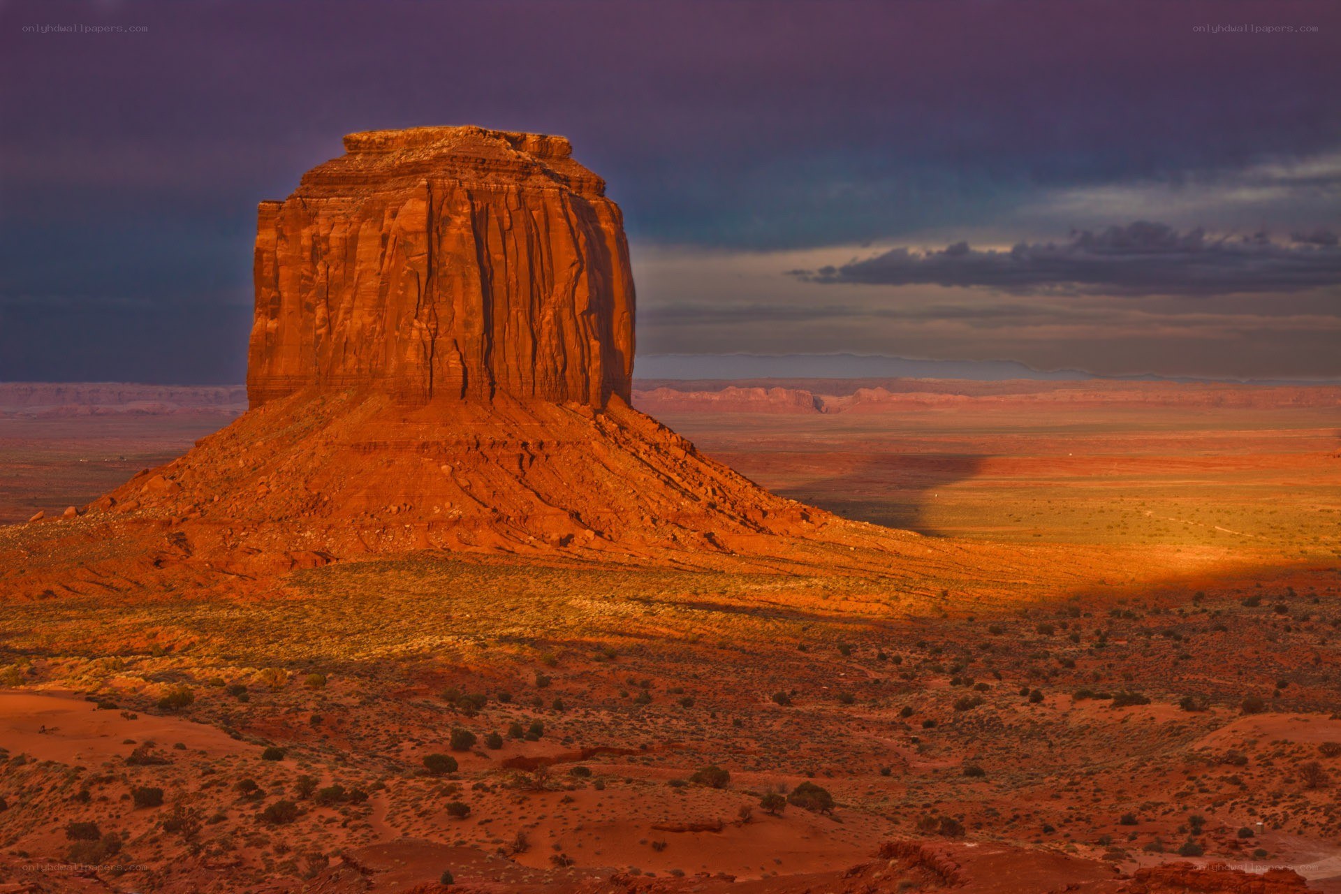 Monument Valley at sunset