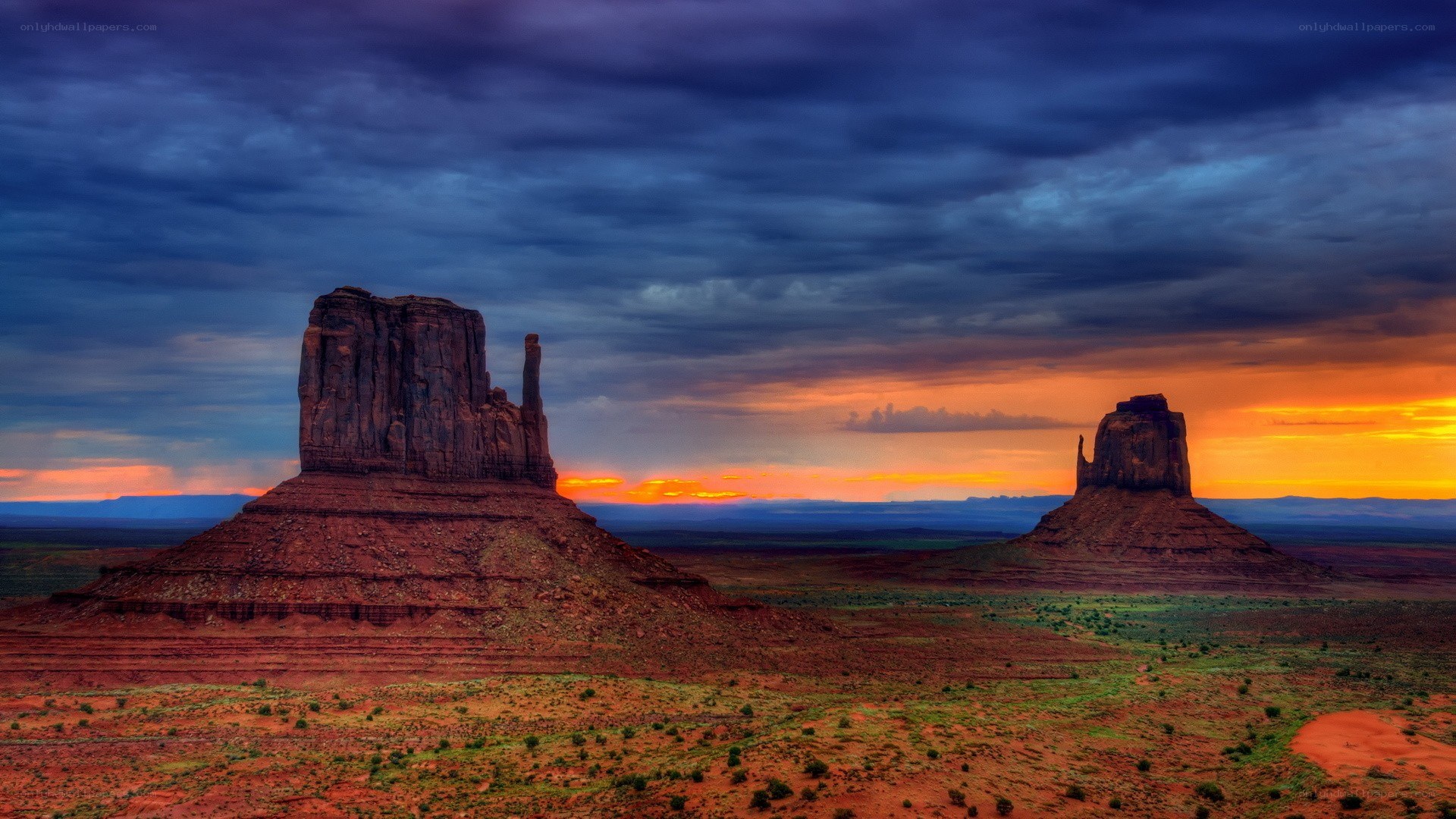 Monument Valley at sunset