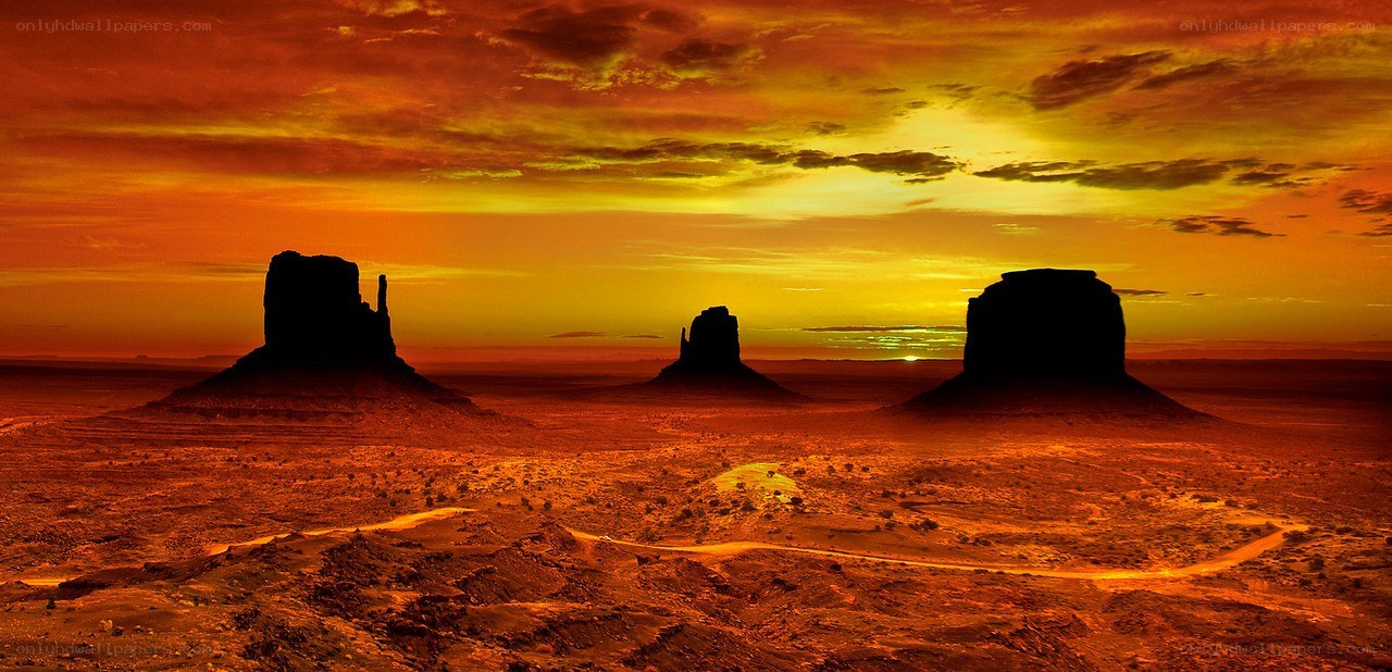 Monument Valley at sunset