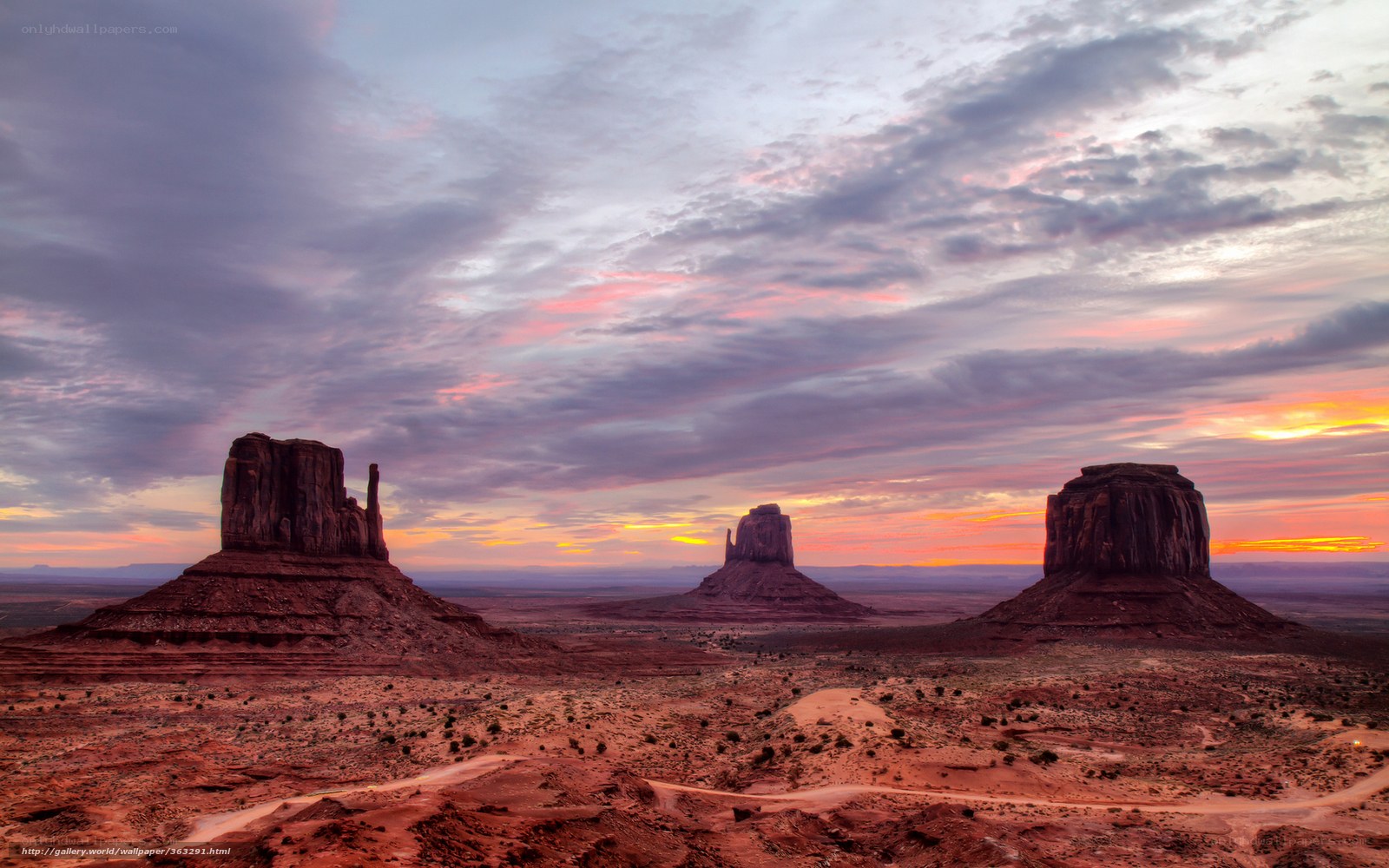Monument Valley at sunset