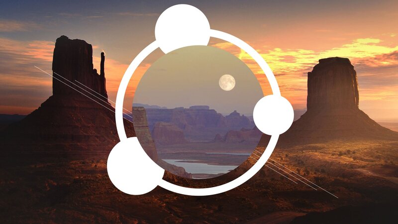 Monument Valley at Sunset — Orange