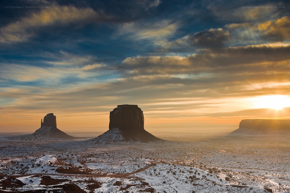 Monument Valley at sunset