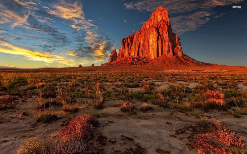 Monument Valley Butte — Orange