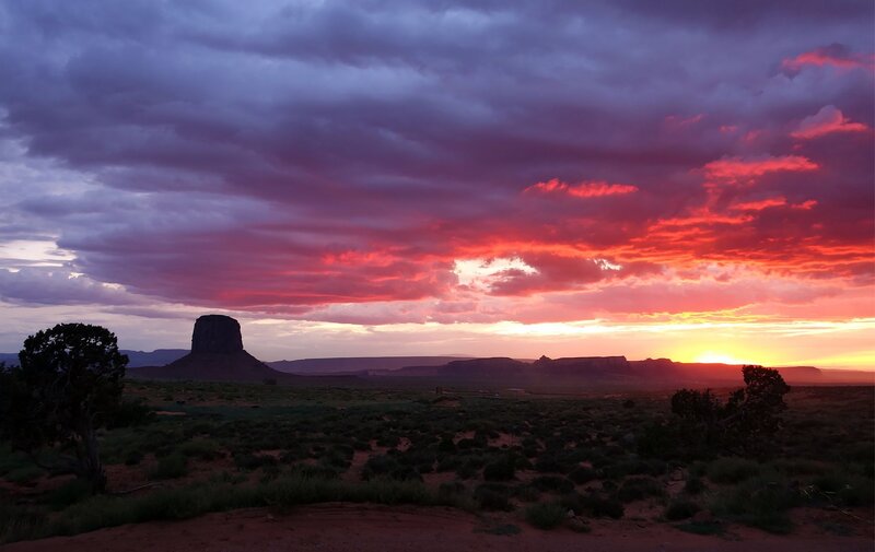 Monument Valley Butte — Purple