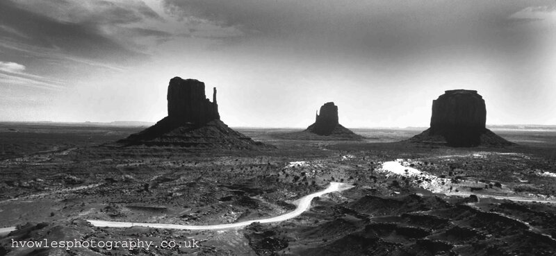Monument Valley Buttes — Black