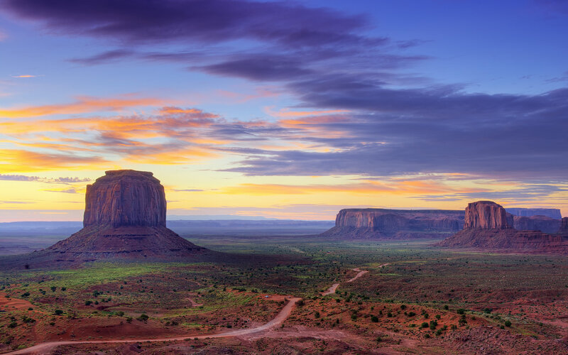 Monument Valley Buttes — Purple