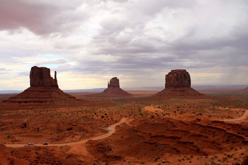 Monument Valley Buttes — Red, Dramatic, Afternoon