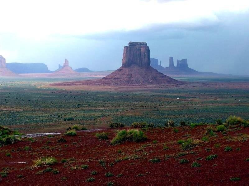 Monument Valley Buttes — Red, Dramatic