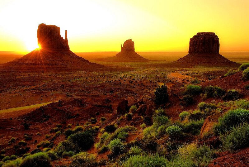 Monument Valley Buttes — Yellow