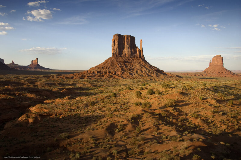 Monument Valley Rock Formations — Blue, Serene, Afternoon
