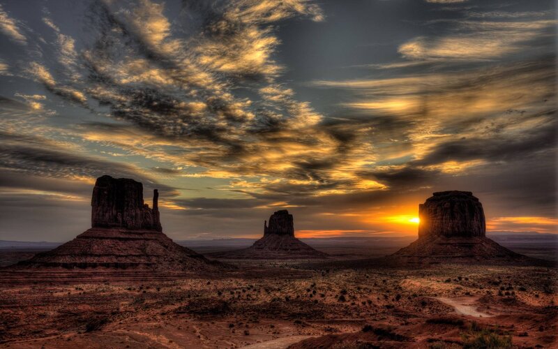 Monument Valley Rock Formations — Orange