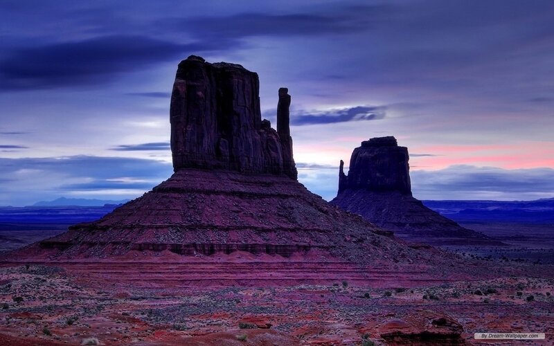 Monument Valley Rock Formations — Purple
